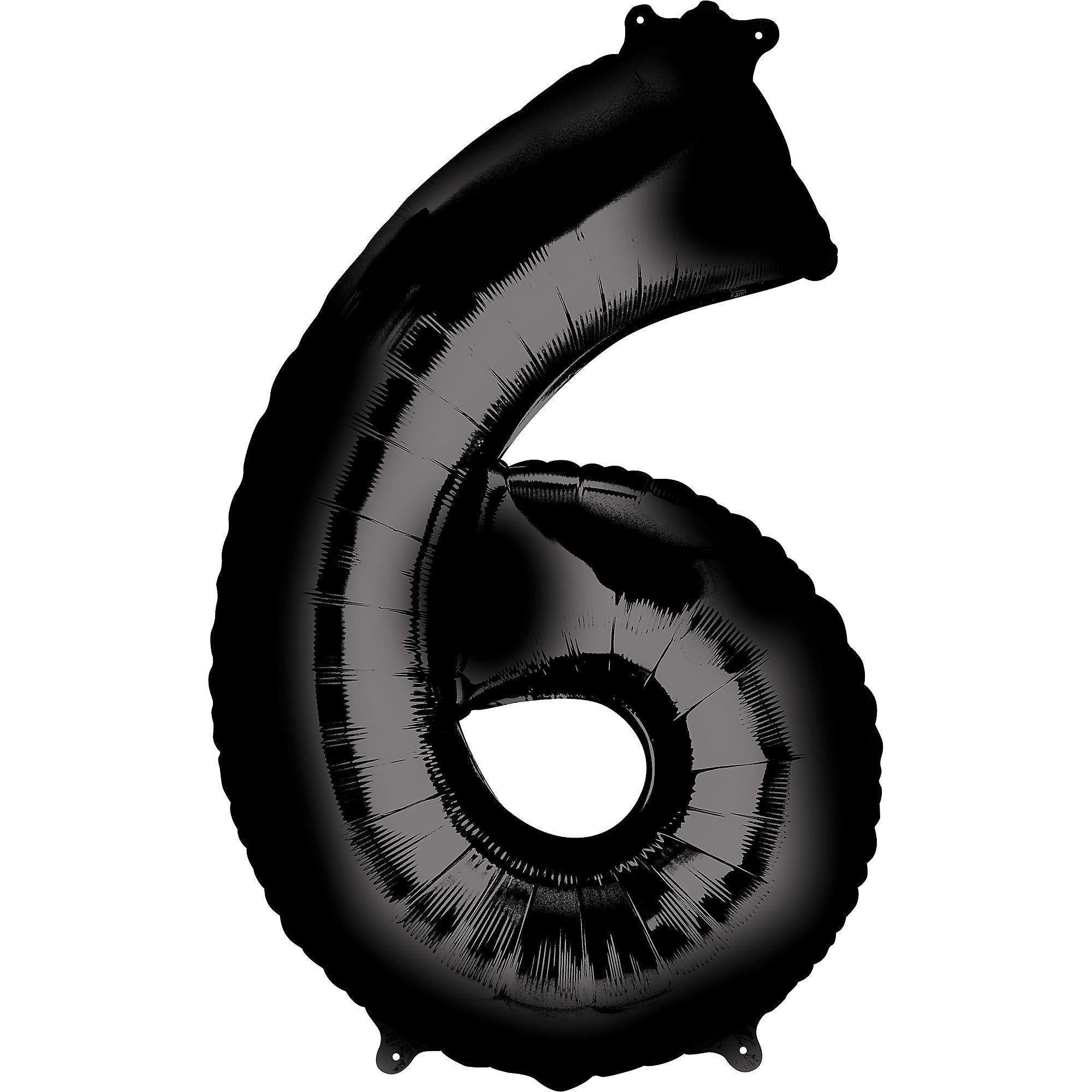 34in Number (0-9) Balloon, Assorted Colors