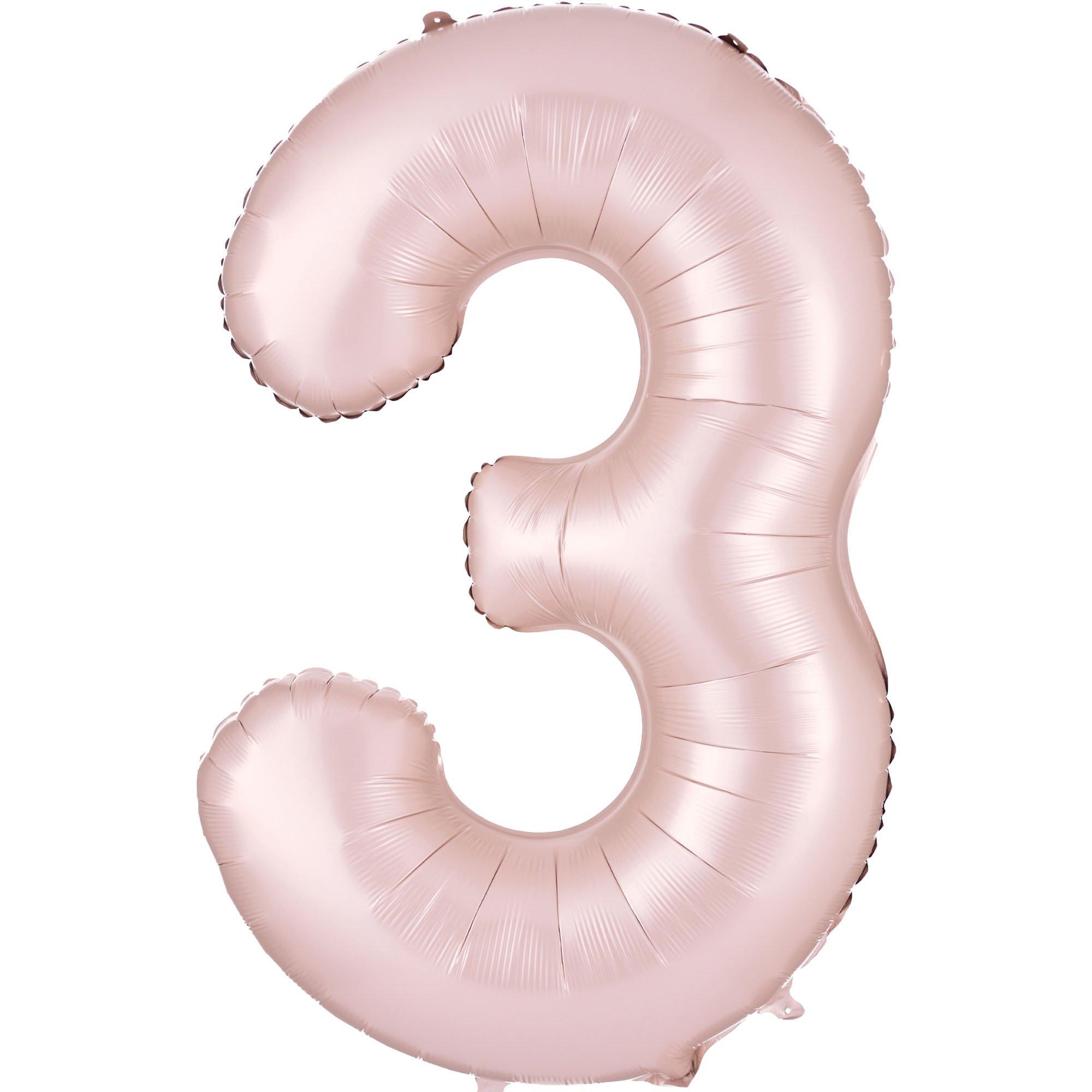 34in Number (0-9) Balloon, Assorted Colors
