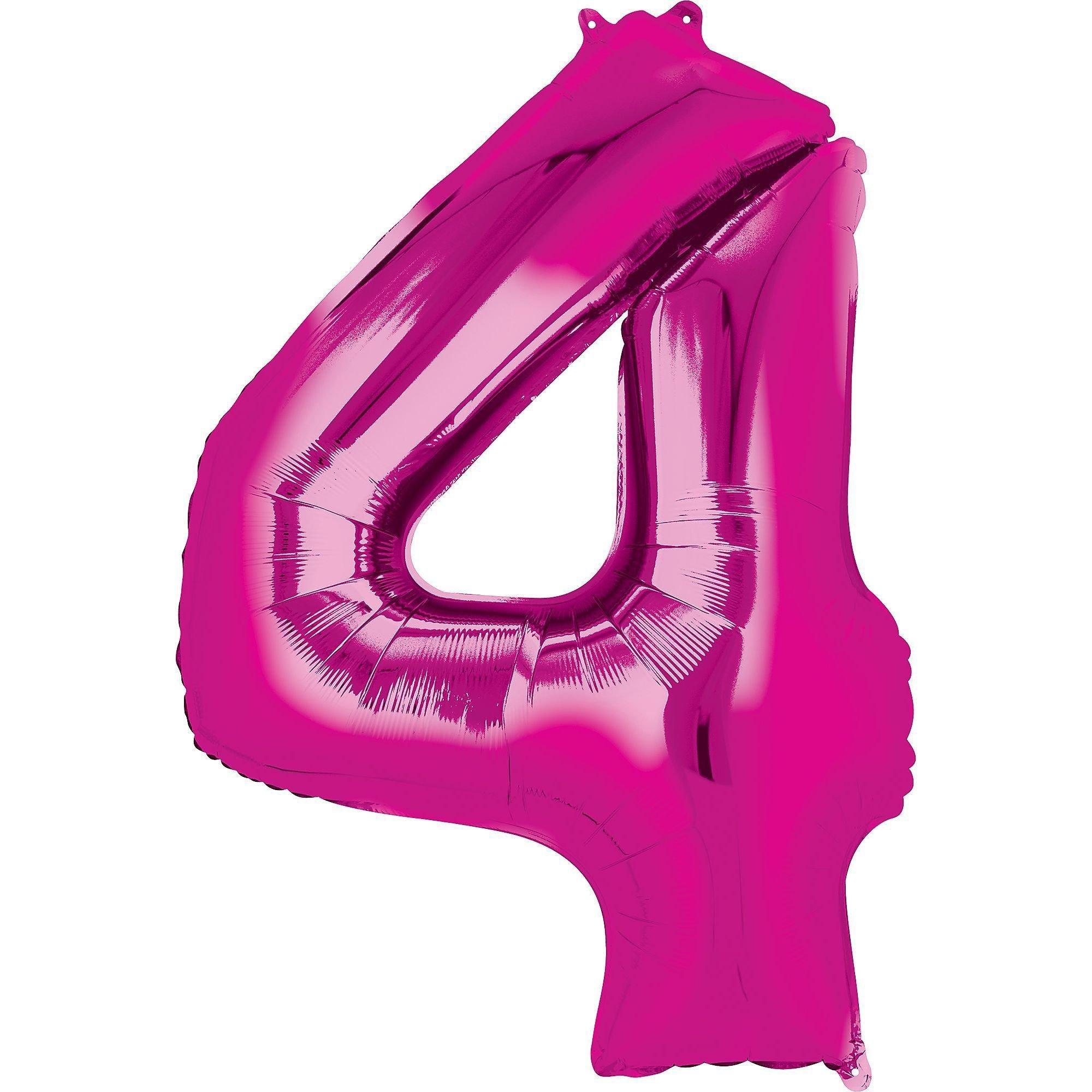 34in Number (0-9) Balloon, Assorted Colors