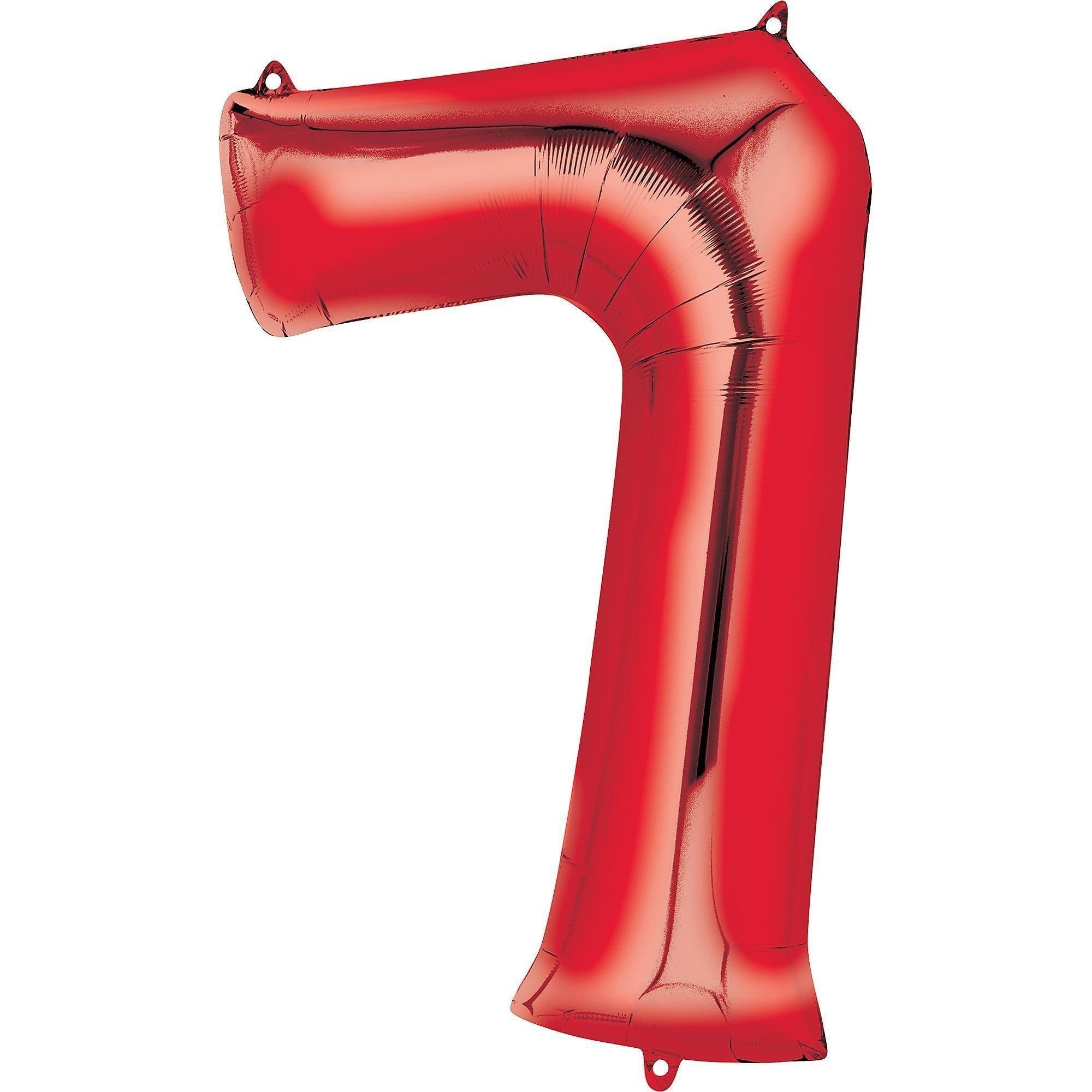 34in Number (0-9) Balloon, Assorted Colors