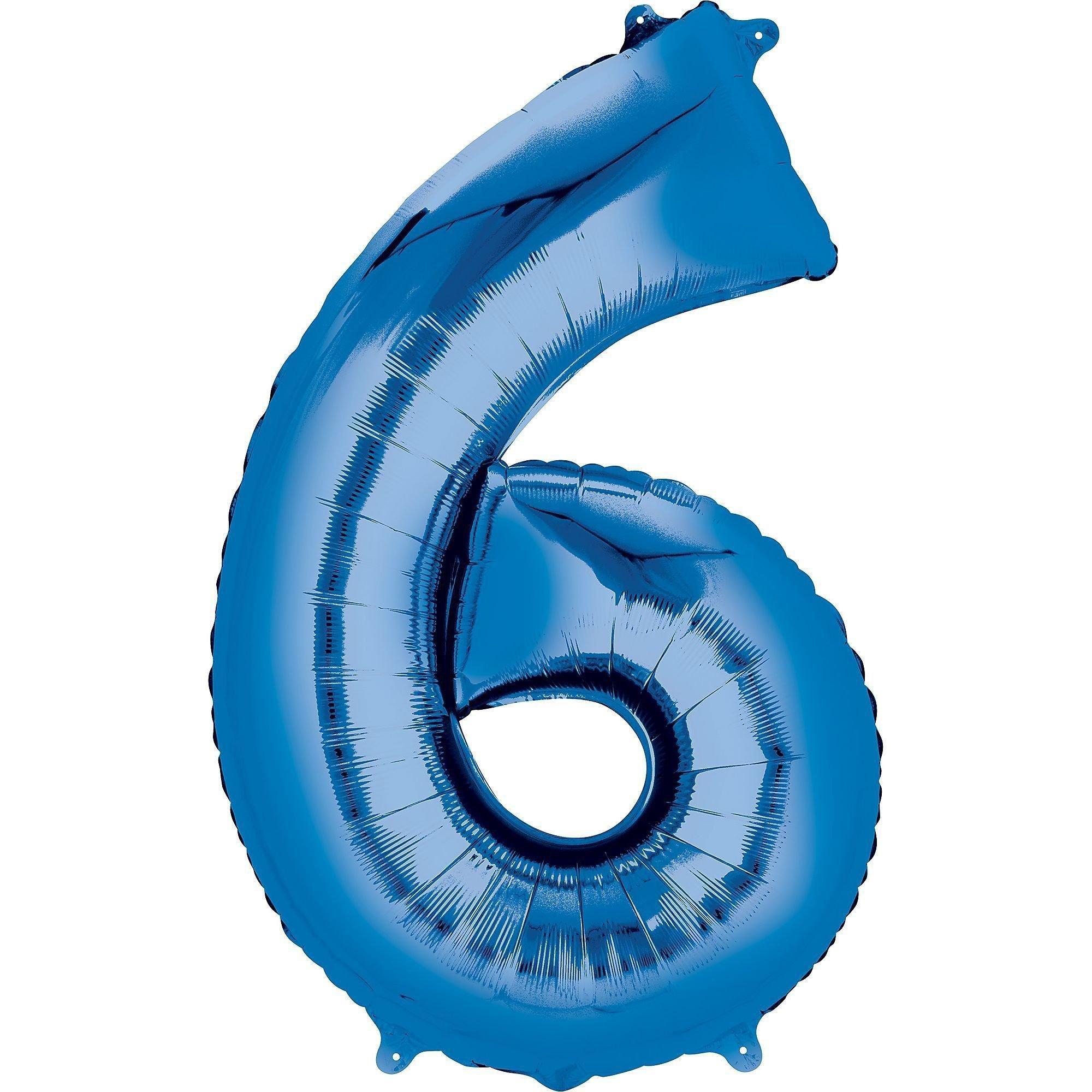 34in Number (0-9) Balloon, Assorted Colors